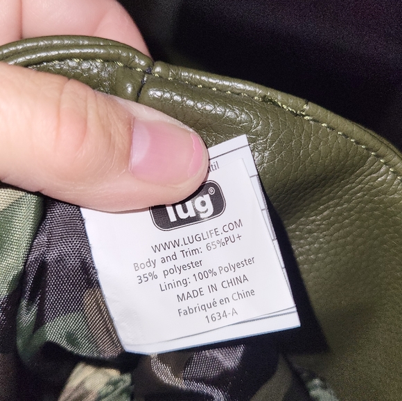 Lug Tempo VL Classic Quilted Beautiful Carryall Olive Camo Tote - Picture 7 of 7